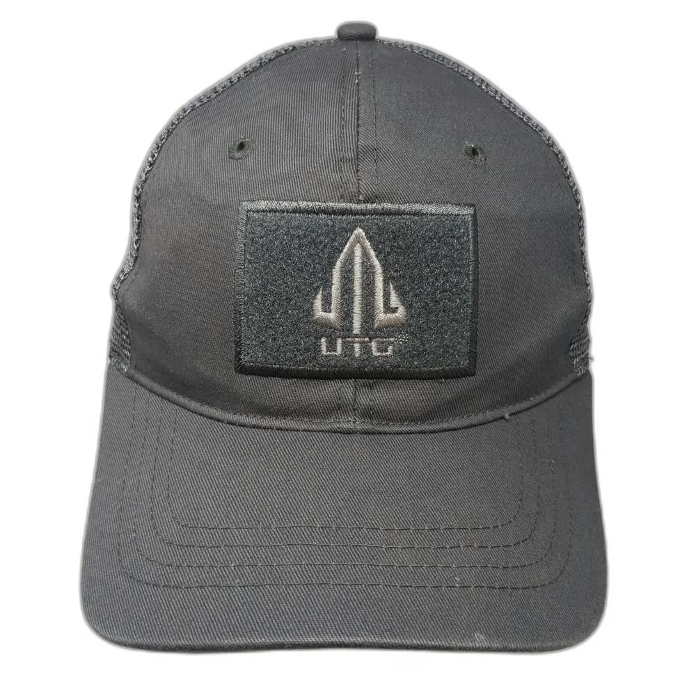 UTG Baseball Cap Gray One Size Mesh Back Snapback Patch Logo Outdoor Sport Hat